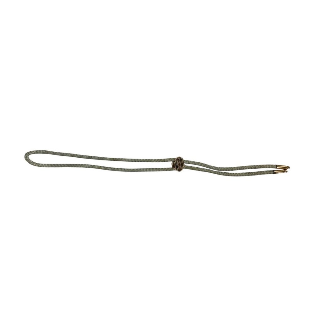 Vintage Falstaff Military Green Braided Rope Lanyard With Brass Hardware